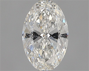 Foto Diamante Natural 0.50 quilates, Ovalado , Color G, claridad SI2 y certificado GIA de