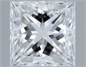 Natural Diamond 0.60 Carats, Princess with  Cut, E Color, VS1 Clarity and Certified by GIA