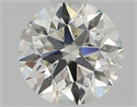 Natural Diamond 0.86 Carats, Round with Excellent Cut, K Color, SI1 Clarity and Certified by GIA