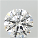Lab Grown Diamond 3.09 Carats, Round with Ideal Cut, D Color, VVS1 Clarity and Certified by IGI