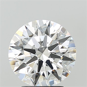 Picture of Lab Grown Diamond 3.09 Carats, Round with Ideal Cut, D Color, VVS1 Clarity and Certified by IGI