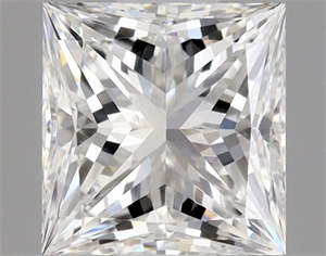 Picture of Natural Diamond 0.60 Carats, Princess with  Cut, E Color, VS2 Clarity and Certified by GIA