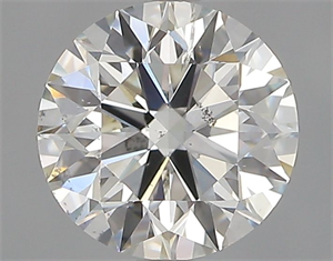 Picture of Natural Diamond 0.80 Carats, Round with Excellent Cut, I Color, I1 Clarity and Certified by GIA