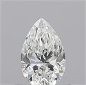 Natural Diamond 0.50 Carats, Pear with  Cut, F Color, VVS1 Clarity and Certified by GIA