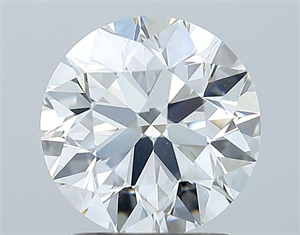 Picture of Natural Diamond 2.00 Carats, Round with Excellent Cut, E Color, VS2 Clarity and Certified by GIA