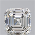 Natural Diamond 2.03 Carats, Asscher with  Cut, I Color, SI1 Clarity and Certified by GIA
