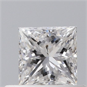 Natural Diamond 0.40 Carats, Princess with  Cut, E Color, SI2 Clarity and Certified by GIA