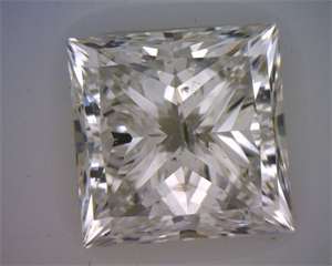 Picture of Natural Diamond 2.50 Carats, Princess with  Cut, I Color, SI2 Clarity and Certified by GIA