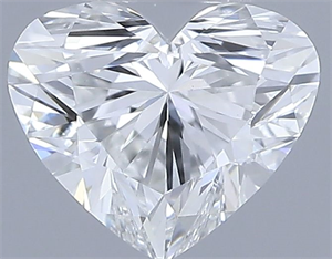 Picture of Natural Diamond 0.46 Carats, Heart with  Cut, H Color, VS2 Clarity and Certified by GIA