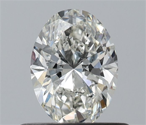 Picture of Natural Diamond 0.50 Carats, Oval with  Cut, H Color, VS2 Clarity and Certified by IGI