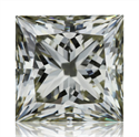 Natural Diamond 5.19 Carats, Princess with  Cut, L Color, VVS2 Clarity and Certified by IGI