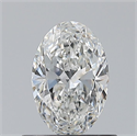 Natural Diamond 0.59 Carats, Oval with  Cut, E Color, VVS2 Clarity and Certified by GIA