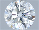 Natural Diamond 0.70 Carats, Round with Excellent Cut, H Color, VVS1 Clarity and Certified by IGI