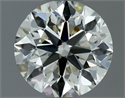 Natural Diamond 0.60 Carats, Round with Excellent Cut, K Color, VVS1 Clarity and Certified by IGI