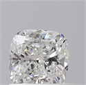 Diamante Natural 0.50 quilates, Del cojín , Color E, claridad SI2 y certificado GIA