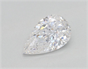 Diamante Natural 0.50 quilates, De pera , Color D, claridad I1 y certificado GIA