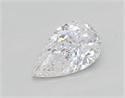 Diamante Natural 0.50 quilates, De pera , Color D, claridad I1 y certificado GIA