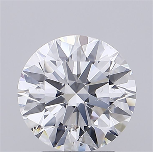 Foto Diamante Natural 2.50 quilates, Redondo , Color E, claridad SI2 y certificado GIA de