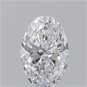 Diamante Natural 0.70 quilates, Ovalado , Color D, claridad VS2 y certificado GIA