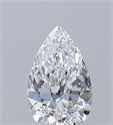 Natural Diamond 0.40 Carats, Pear with  Cut, D Color, VVS2 Clarity and Certified by GIA