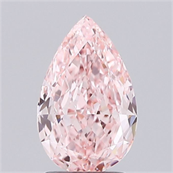 Picture of Lab Grown Diamond 2.03 Carats, Pear with  Cut, Fancy Vivid Pink Color, VS1 Clarity and Certified by IGI