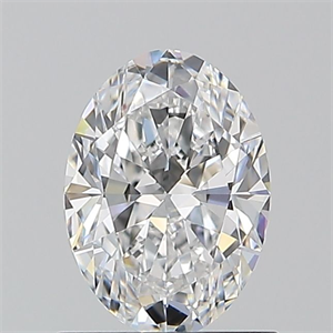 Picture of Natural Diamond 0.90 Carats, Oval with  Cut, D Color, VVS2 Clarity and Certified by GIA