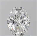Natural Diamond 0.91 Carats, Oval with  Cut, F Color, VS2 Clarity and Certified by GIA