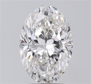 Picture of Natural Diamond 2.51 Carats, Oval with  Cut, H Color, SI2 Clarity and Certified by GIA