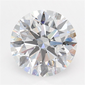 Picture of Lab Grown Diamond 2.91 Carats, Round with Ideal Cut, D Color, IF Clarity and Certified by IGI