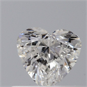 Natural Diamond 0.40 Carats, Heart with  Cut, F Color, SI1 Clarity and Certified by GIA