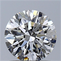Natural Diamond 1.03 Carats, Round with Excellent Cut, H Color, SI2 Clarity and Certified by GIA