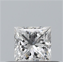 Natural Diamond 0.25 Carats, Princess with  Cut, E Color, IF Clarity and Certified by GIA