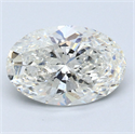 Natural Diamond 3.01 Carats, Oval with  Cut, I Color, SI2 Clarity and Certified by GIA
