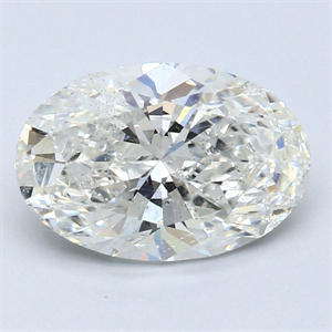 Picture of Natural Diamond 3.01 Carats, Oval with  Cut, I Color, SI2 Clarity and Certified by GIA