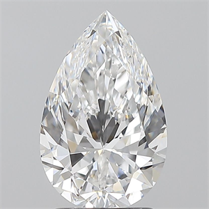 Picture of Natural Diamond 2.02 Carats, Pear with  Cut, E Color, VS2 Clarity and Certified by GIA