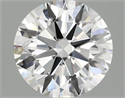 Lab Grown Diamond 1.47 Carats, Round with Excellent Cut, F Color, VVS2 Clarity and Certified by IGI