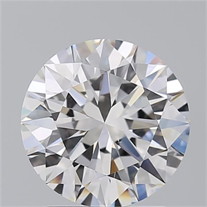 Picture of Natural Diamond 2.01 Carats, Round with Excellent Cut, F Color, VS2 Clarity and Certified by GIA