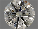 Natural Diamond 1.06 Carats, Round with Excellent Cut, J Color, VS1 Clarity and Certified by IGI