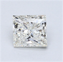 Natural Diamond 1.04 Carats, Princess with  Cut, H Color, VS1 Clarity and Certified by IGI