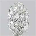 Natural Diamond 1.00 Carats, Oval with  Cut, F Color, VVS2 Clarity and Certified by GIA