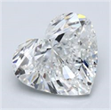 Natural Diamond 5.01 Carats, Heart with  Cut, F Color, VS2 Clarity and Certified by GIA