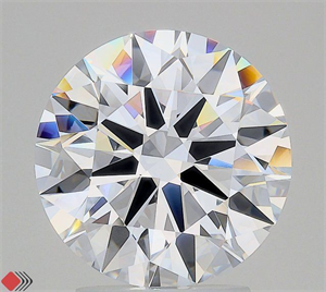 Picture of Lab Grown Diamond 3.04 Carats, Round with Ideal Cut, D Color, VVS1 Clarity and Certified by IGI