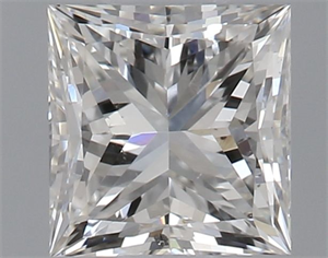 Picture of Natural Diamond 0.50 Carats, Princess with  Cut, H Color, SI2 Clarity and Certified by GIA