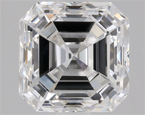 Foto Diamante Natural 1.20 quilates, Asscher , Color D, claridad VVS2 y certificado GIA de