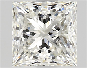 Picture of Natural Diamond 1.35 Carats, Princess with  Cut, J Color, VS1 Clarity and Certified by GIA