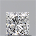 Diamante Natural 0.60 quilates, Princesa , Color F, claridad VS2 y certificado GIA