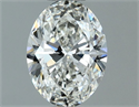 Natural Diamond 1.00 Carats, Oval with  Cut, G Color, VVS2 Clarity and Certified by IGI
