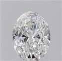 Natural Diamond 1.50 Carats, Oval with  Cut, F Color, SI1 Clarity and Certified by GIA