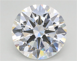 Picture of Lab Grown Diamond 3.78 Carats, Round with Excellent Cut, E Color, VS1 Clarity and Certified by IGI