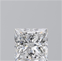 Natural Diamond 1.20 Carats, Princess with  Cut, E Color, SI2 Clarity and Certified by GIA